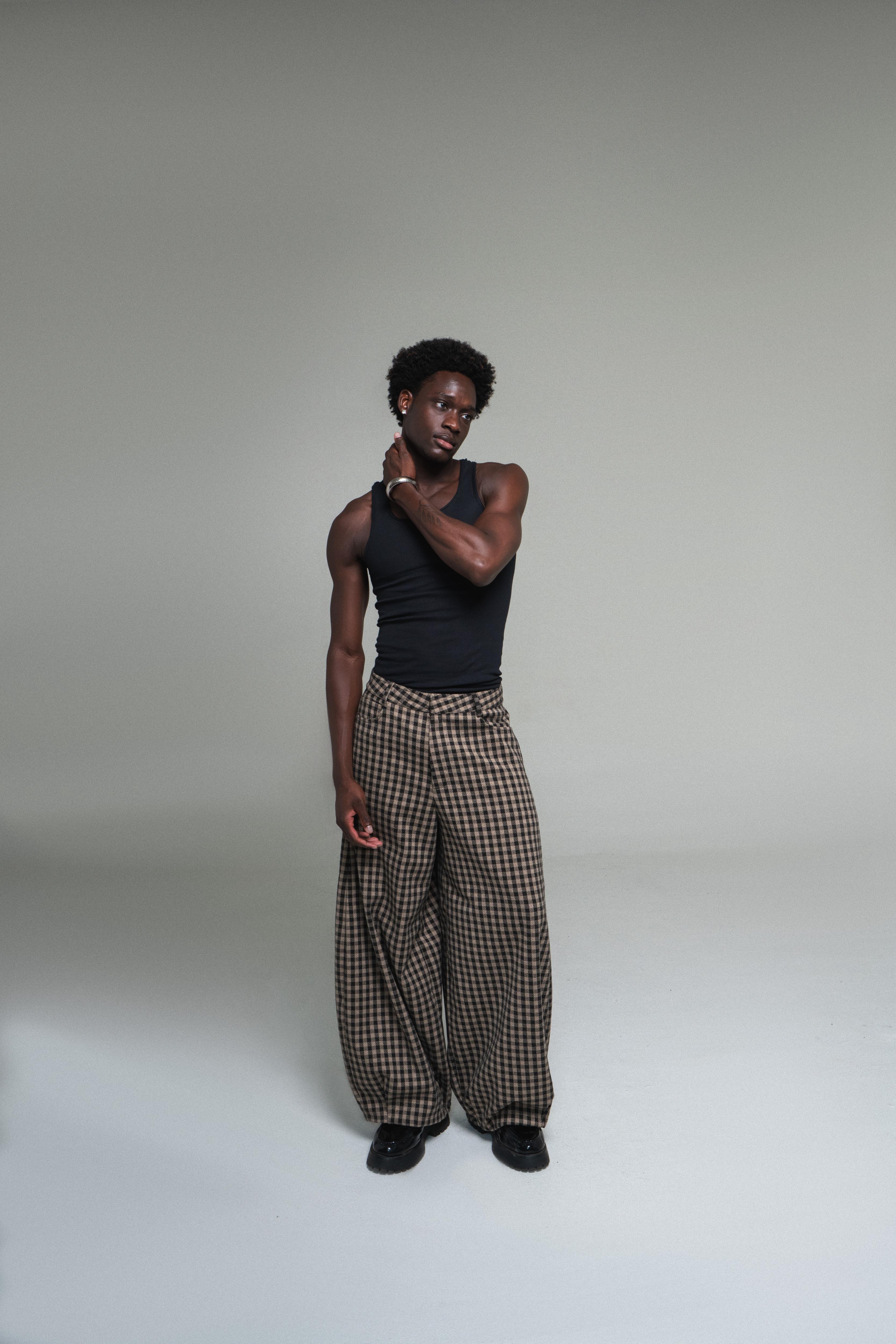 ★Sou様★ Highwaist Typewriter Pants Phat pants – Quintessential